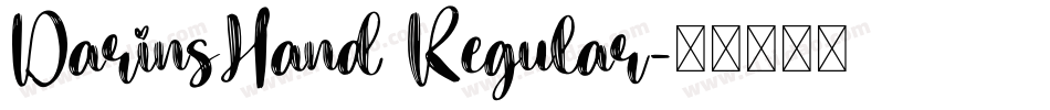 DarinsHand Regular字体转换